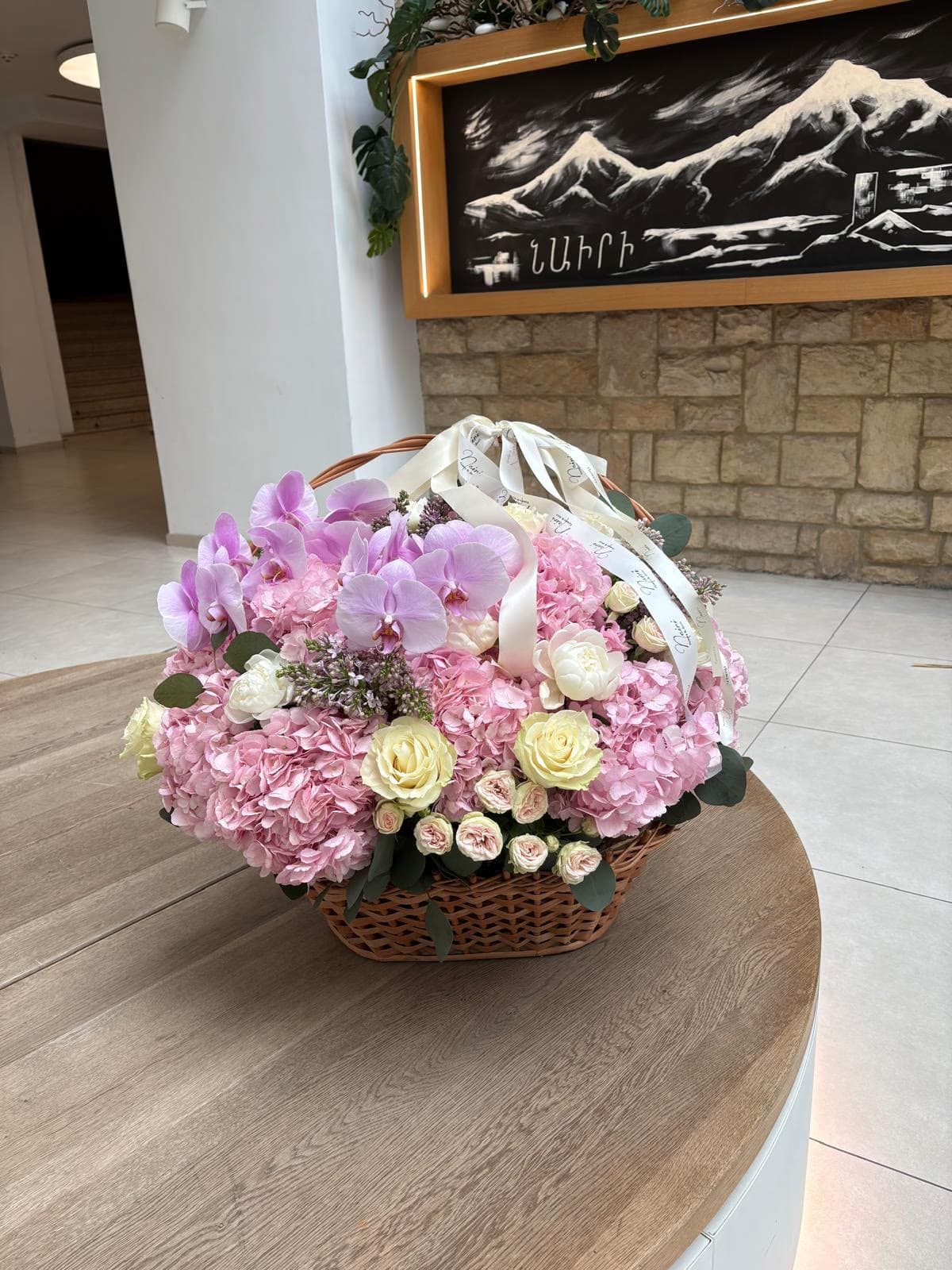 Flower Basket PINK XXL