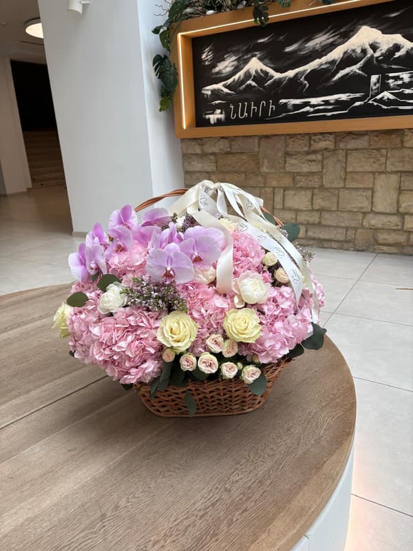 Flower Basket PINK XXL