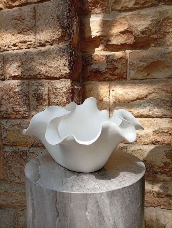 White Ceramic Bowl Medium