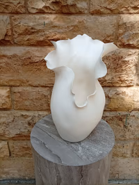 Ethereal Waves Ceramic Vase